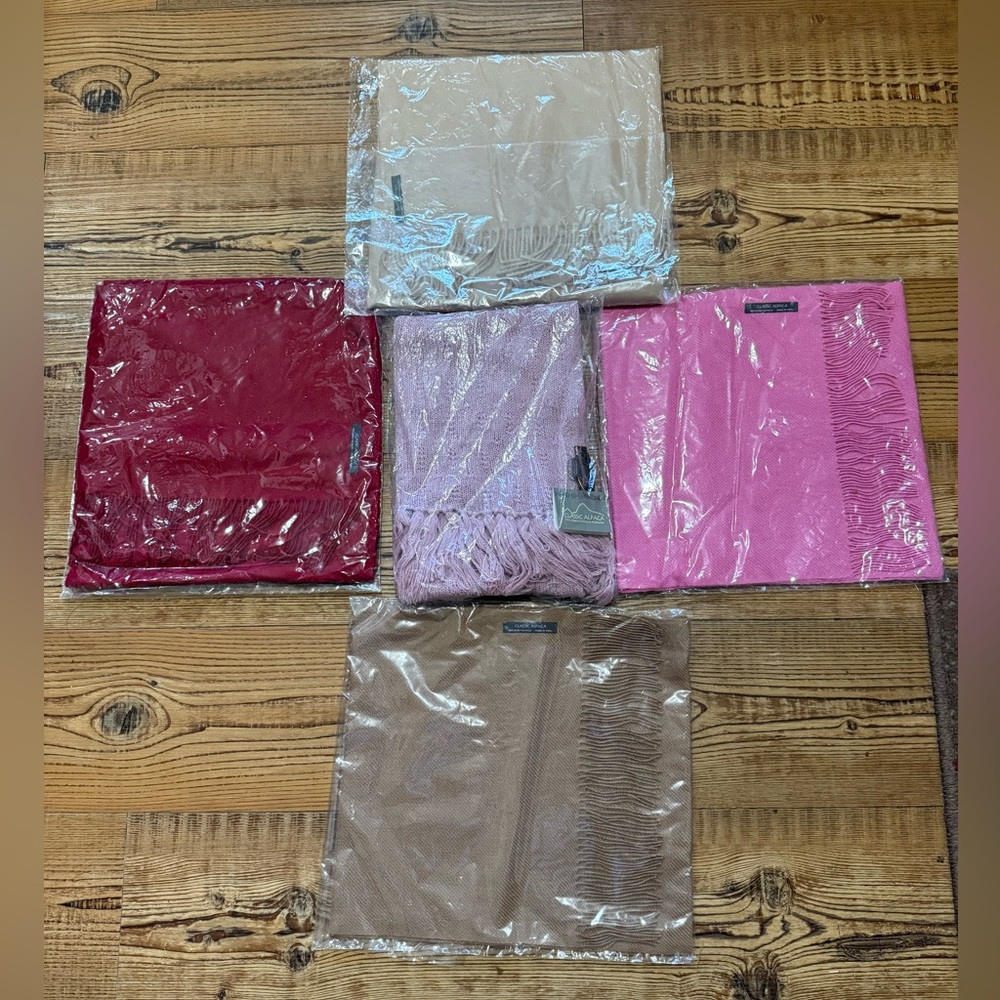 Classic Alpaca Scarves lot of 5